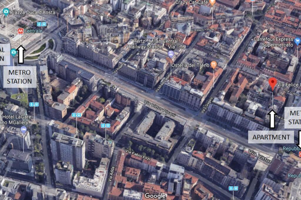 Suite Mm3/Repubblica, 2 Min. Da Staz. Centrale Milano Eksteriør bilde